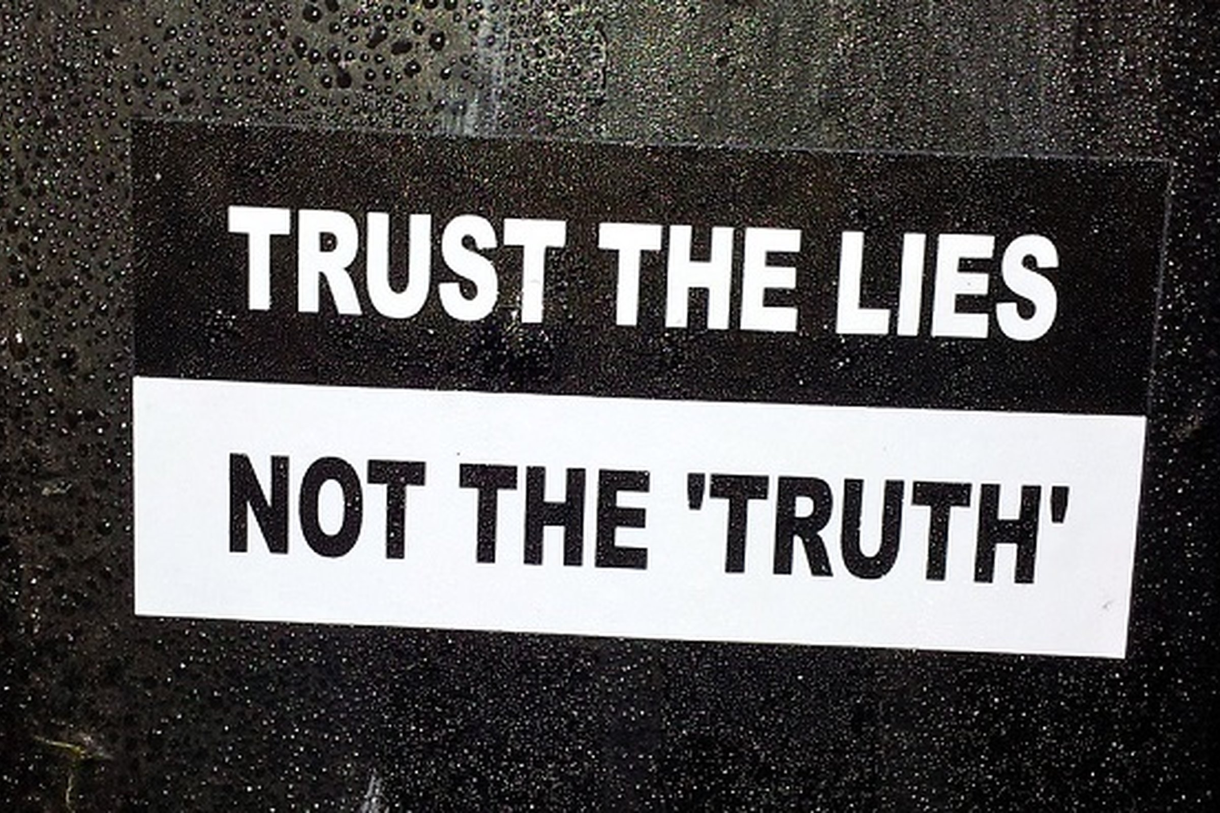 A post–truth too far