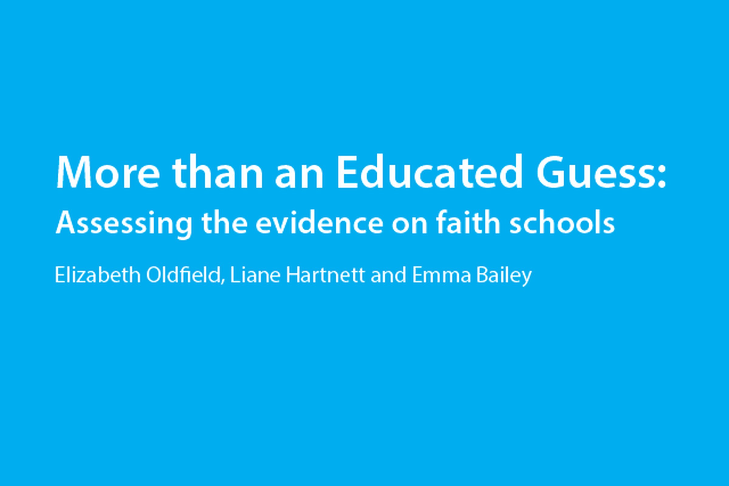 Faith schools are the wrong platform for all our diversity debates, says think tank